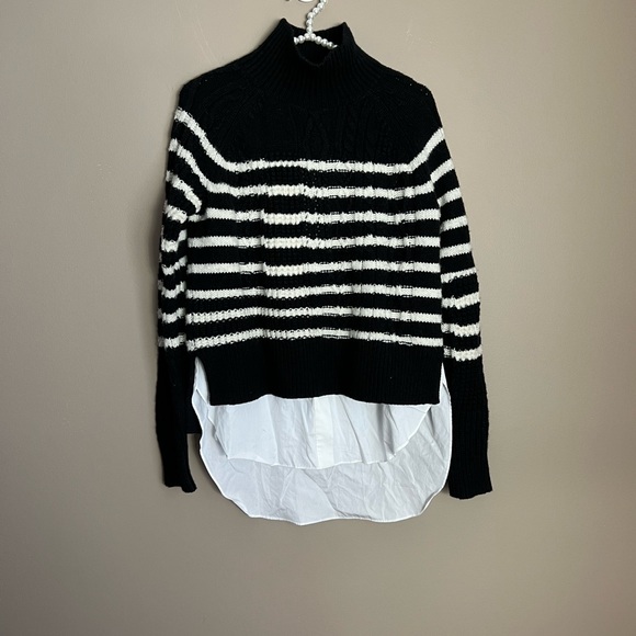 NWT All Saints Mari Roll Neck Striped Sweater - Picture 5 of 10